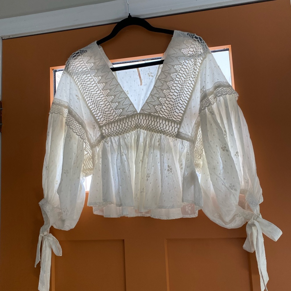Free People White Top